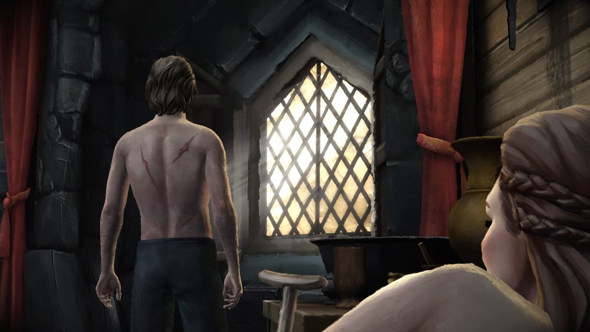 Game of Thrones: Episode Five of Six - A Nest of Vipers (PlayStation 4) screenshot: Frederik Forrester had a night to remember