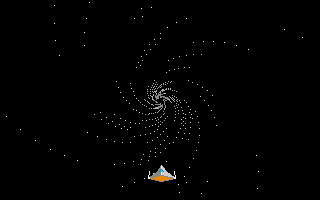 The Pursuit to Earth (Atari ST) screenshot: Inside hyperspace