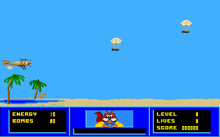 Skunny's Desert Raid (DOS) screenshot: Level 2: Radar