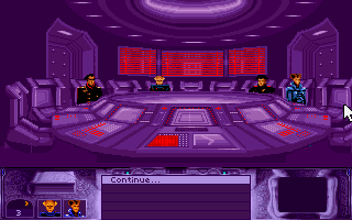 Dune (Amiga) screenshot: Communication room.