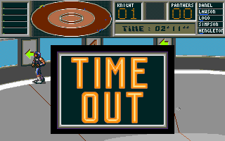 Killerball (DOS) screenshot: The match is over