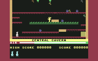 Screenshot of Manic Miner (Commodore 64, 1983) - MobyGames