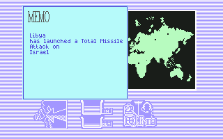 Global Commander (Commodore 64) screenshot: Not good, not good