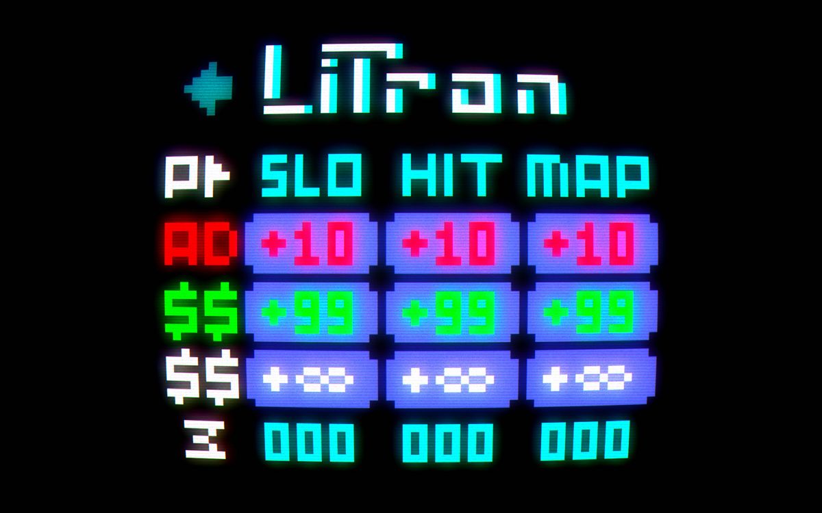 Litron (Android) screenshot: The screen where you can buy power-ups.
