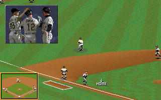Tony La Russa Baseball II (DOS) screenshot: First run successful.