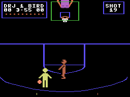 One-on-One (ColecoVision) screenshot: Bird on the outside.