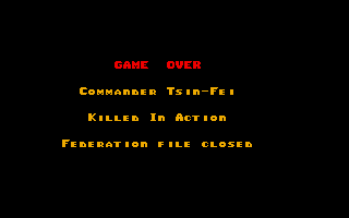 Fate Master (Atari ST) screenshot: The result... Luckily games can be saved!