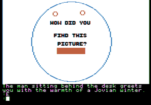 The Tracer Sanction (Apple II) screenshot: hidden picture #1