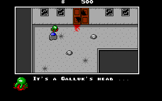 Fate Master (Atari ST) screenshot: A spooky finding...