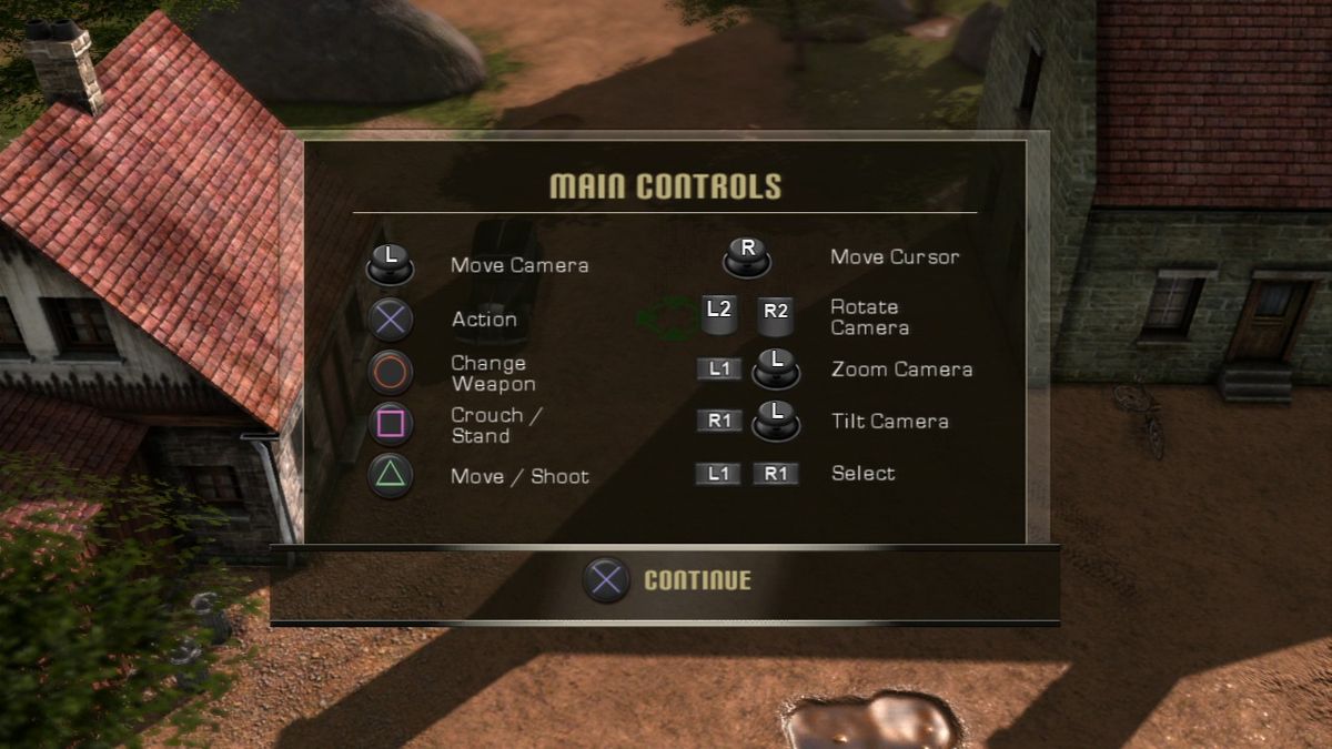 History Legends of War: Patton (PlayStation 3) screenshot: Gameplay controls