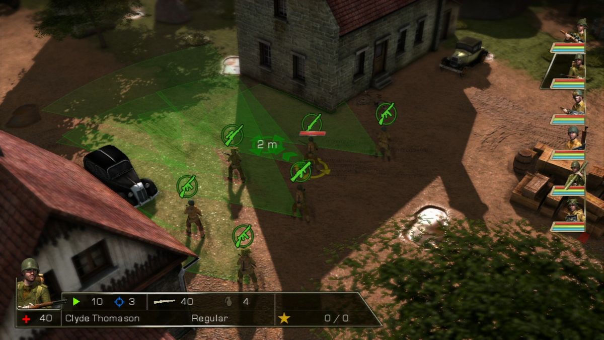 History Legends of War: Patton (PlayStation 3) screenshot: Selecting your entire squad