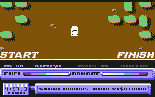 5th Gear (Commodore 64) screenshot: Off it goes