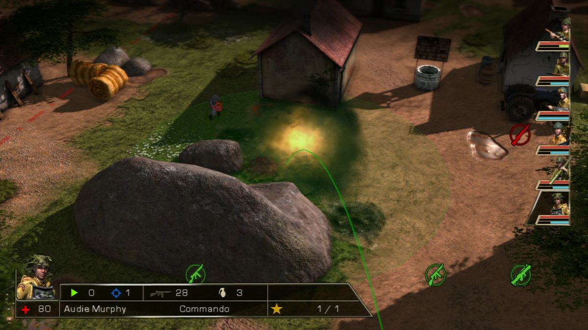 History Legends of War: Patton (PlayStation 3) screenshot: Certain grenades are more destructive and have larger radius of inflicting damage