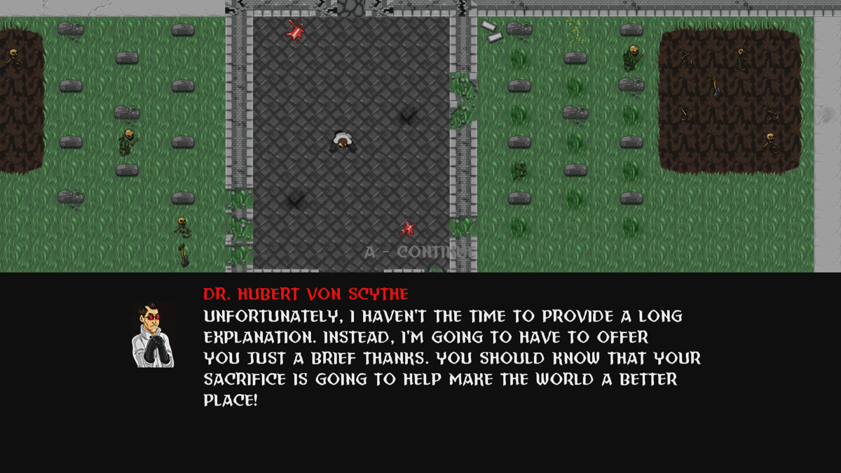 Undead Empire (Xbox 360) screenshot: The villain explains his evil intentions (Trial version)