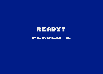 Sea Dragon (Atari 8-bit) screenshot: Get ready, Player 1.