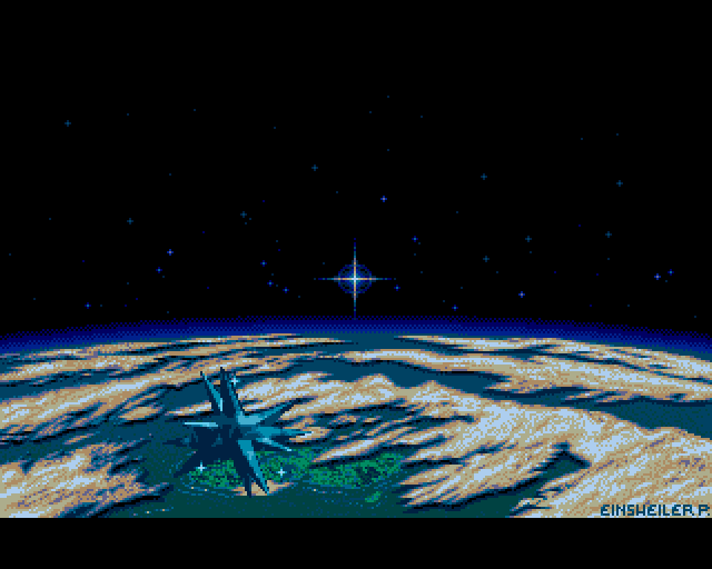 Crystals of Arborea (Amiga) screenshot: Introduction: The crystals arrive