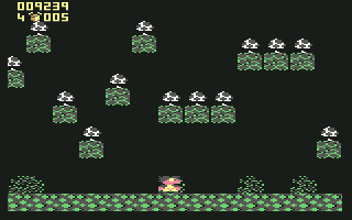 Terry's Big Adventure (Commodore 64) screenshot: Between levels, you'll play a bonus game