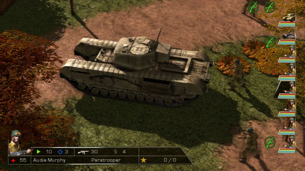 History Legends of War: Patton (PlayStation 3) screenshot: A-22 Churchill VII is one of few non-US tanks at your disposal