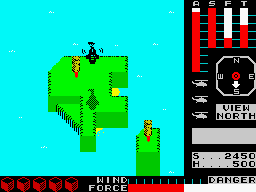 Cyclone (ZX Spectrum) screenshot: Lukeland island: photo 1.