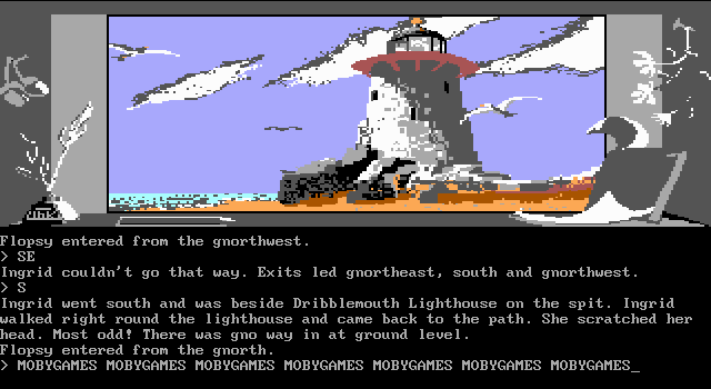 Ingrid's Back! (DOS) screenshot: Lighthouse (EGA)