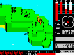 Cyclone (ZX Spectrum) screenshot: Banana island: ...