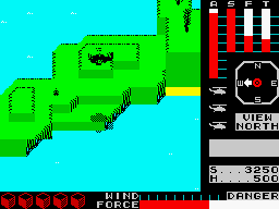 Cyclone (ZX Spectrum) screenshot: Banana island: a bananese.