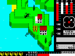 Cyclone (ZX Spectrum) screenshot: Giant's Gateway: bird's singing.