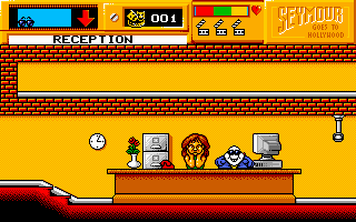Seymour Goes to Hollywood (DOS) screenshot: Secretary