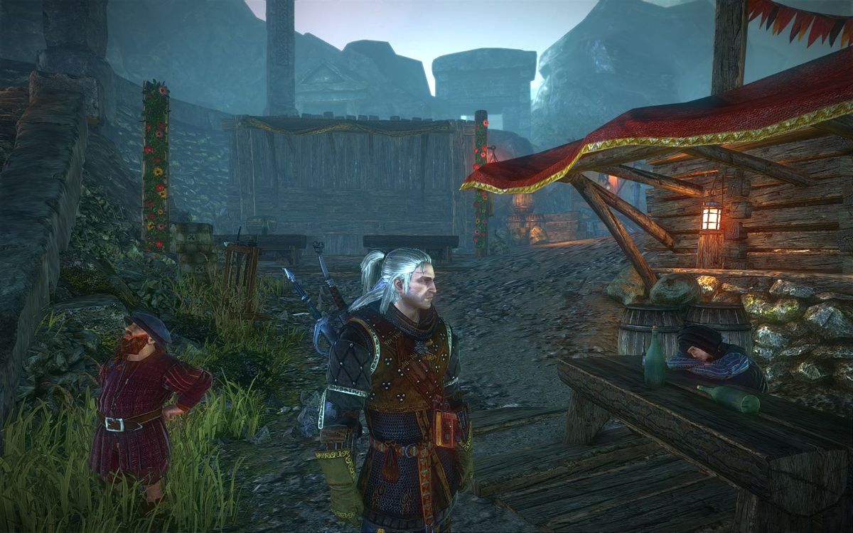 The Witcher 2: Assassins of Kings (Windows) screenshot: There is something very Northern and Slavic in this scene...
