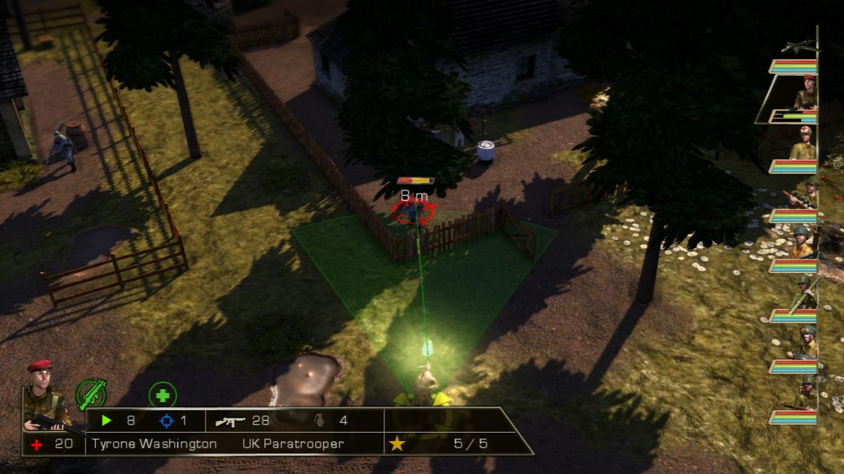 History Legends of War: Patton (PlayStation 3) screenshot: Enemy can be shot over the fence, but not through