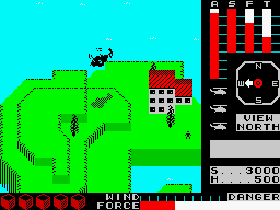 Cyclone (ZX Spectrum) screenshot: Claw island: left extremity.