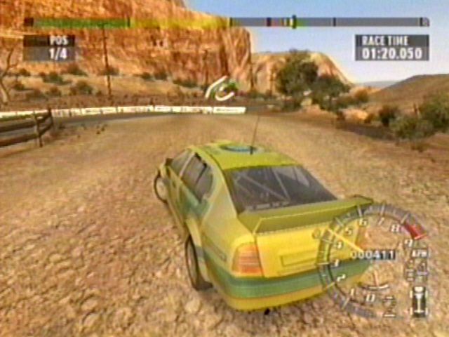 RalliSport Challenge 2 (Xbox) screenshot: drifting