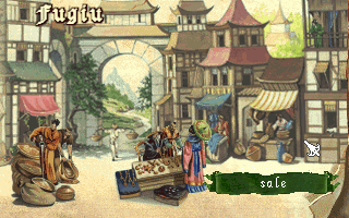 Marco Polo (DOS) screenshot: Fugiu town centre