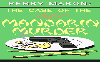 Perry Mason: The Case of the Mandarin Murder (Commodore 64) screenshot: Title screen