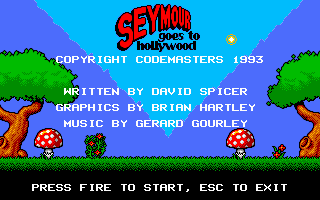 Seymour Goes to Hollywood (DOS) screenshot: Title screen