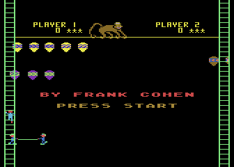 Clowns & Balloons (Atari 8-bit) screenshot: Credits