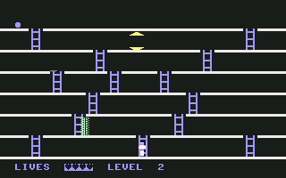 Climber 5 (Commodore 64) screenshot: Starting level 2