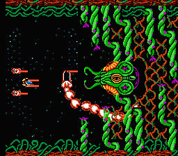 Over Horizon (NES) screenshot: The first boss