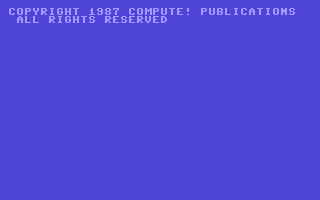 Climber 5 (Commodore 64) screenshot: Copyright screen