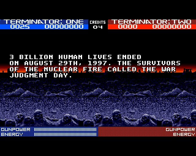 Terminator 2: Judgment Day (Amiga) screenshot: Basic storyline