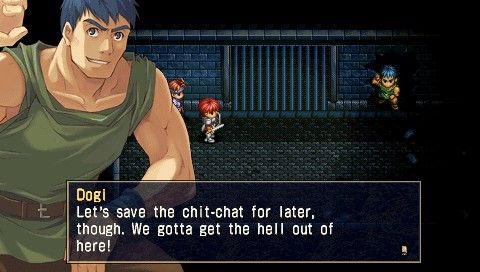 Ys I & II Chronicles (PSP) screenshot: Ys I: Meet Dogi