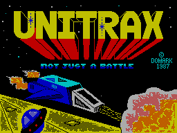 Unitrax (ZX Spectrum) screenshot: Loading screen.