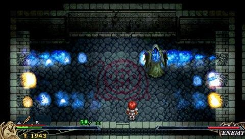 Ys I & II Chronicles (PSP) screenshot: Ys I: the first boss