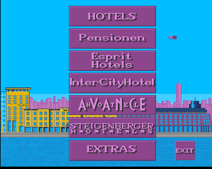 Steigenberger Hotelmanager (Amiga) screenshot: Choose between hotel classes