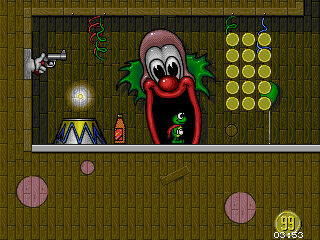 Superfrog (DOS) screenshot: A Fun World level.