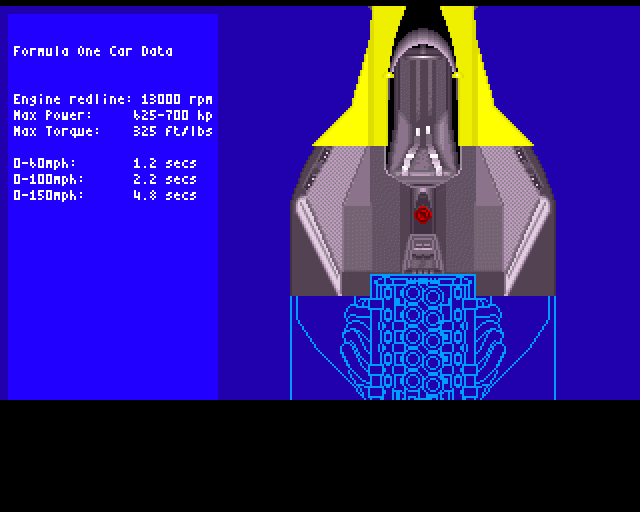 World Circuit (Amiga) screenshot: Introduction scene