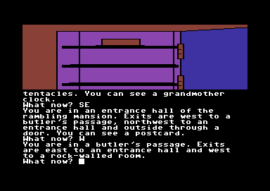 The Price of Magik (Commodore 64) screenshot: What the butler sees every day