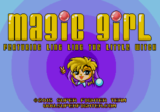 Magic Girl featuring Ling Ling the Little Witch (Genesis) screenshot: Title screen.