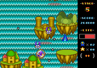 Magic Girl featuring Ling Ling the Little Witch (Genesis) screenshot: Stage 5! We're nearly done here!