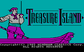 Treasure Island (DOS) screenshot: Title screen